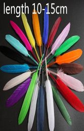 hair decoration for 50x Colourful Dyed Loose Goose Indian Feather Headdress DIY Wedding Bouquet Decorations Craft for Home Dec9536835