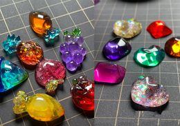 Wave Gem Epoxy Resin Mold Cute Fruit Silicone Mold DIY Hairpin Earrings Wave Mould