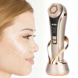 Devices Face Care Devices RF Radio Frequency Lifting Machine EMS Micro current Skin Tightening Red Blue Light Rejuvenation Beauty Device 2