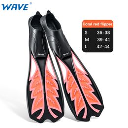 2024 New diving fins snorkeling Foot Flippers long scuba diving Foot Equipment Portable swimming Flippers Adult man/women