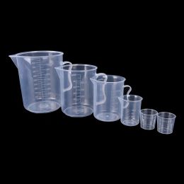 20ml / 30ml /50ml /300ml /500ml/1000ml Plastic Test Measuring Cups For Laboratory Supplies Liquid Graduated Container Beaker