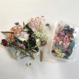 1box Mix Beautiful Real Dried Flower DIY Material Eternal Dried Flowers Scented Candle Decal Handmade Material Package