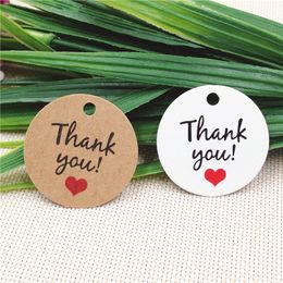 200Pcs/Lot 3 cm Gift Labels Paper Handmade Thank You Tags For Birthday Wedding Christmas Present DIY Packaging Card Labels