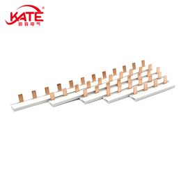 1PCS Pin Type Copper Bus Bar 4-12 Way For MCB DZ47 Air Switch Connector Copper Bar Terminal Block 1P63A 2P63A