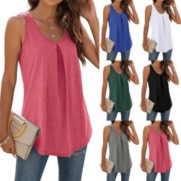 Women's Tanks Tank Tops For Women Loose Fit Summer V Neck Sleeveless Trendy