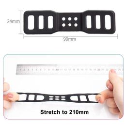 Silicone Straps Mount for Bike Handlebar / Seatpost / Helmet Bicycle Light Remote Control Bell Mount Rubber Band Accessories