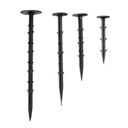 10 Pcs Garden Ground Nails Plastic Stakes Mulch Shading Anti-Pest Cloth Film Fixed Stakes Garden Plant Support Supplies