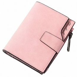 dolove Wallet Women Vintage Fi Top Quality Card Case Leather Purse Female Mey Bag Small Zipper Coin Pocket Brand Hot M0pL#
