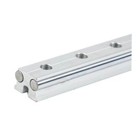 External Dual-Axis Linear Guide 1PC LGD6/ 8 /12 Optical Axis Woodworking Sliding Table Roller Slide Length 150mm-1150mm