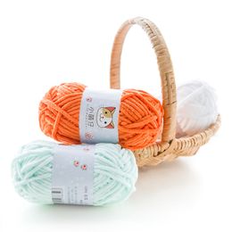 mylb 1ball=50g Diy knitting coarse wool yarn ice floss yarn baby knitting Crochet Cloth Yarn scarf medium thick thread