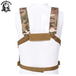 Tactical D3 Chest Rig Plate Carrier Vest with Rifle M4 5.56 AK 7.62X39 Single Double Pistol Flapped GP Stuff Pouches