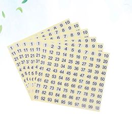 Storage Bottles 30 Sheets Footwear Office Circle Labels Number Decals 1- 100 1-100 Stickers