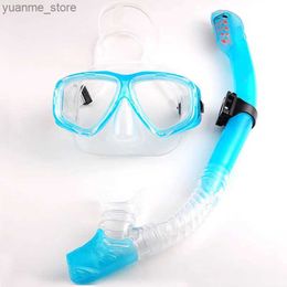 Diving Masks Optical Myopia Scuba Diving Mask Snorkel Set Tempered GlassDry Top Swimming Googles Nearsighted Lenses Short-Sighted Y240410