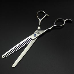 7 inch Cat Dog Pet Shark Thinning Scissors Grooming Shears Left Handed Professional Pet Scissors Hair Cutting Hairdressing Tools