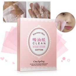 100Sheets Fresh Clean Face Oil Absorbing Paper Oil Control Plant Fibres Breathable Linen Pulp Blotting Beauty Makeup Tools TSLM1