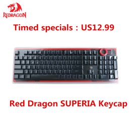 Keyboards Redragon A101 DoubleShot Injection Molded Mechanical Keyboard Keycaps With Key Puller 81/87k104 keys