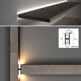 Ultra-Thin Aluminium Cabinet Light Bar Under Shelf Led Lamp Strip Kit Hidden Kitchen Cabinet Lights with Sensor Eu/us Plug 12V