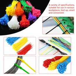 100pcs Cable Zip Ties Heavy Duty 4 Inch, Premium Plastic Wire Ties With 18 Pounds Tensile Strength Cable Ties Fasten Loop Cable