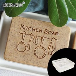 Kitchen Soap Stamp Home Cleaning Natural Seal With Handle Acrylic Soap Stamp For Handmade Making Chapters