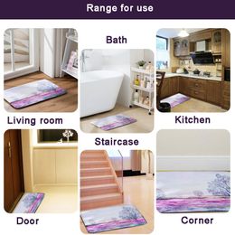 Microfine Custom Carpet Mat Doormat Bathroom Absorbent Flannel Anti Slip For Living Room Bedroom