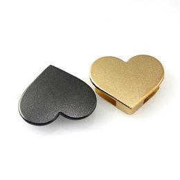 2pcs Metal Frosted Heart Shape Bag Corner Protector Buckle for Leather Craft Purse Handbag Book Photo Album Hardware Accessories