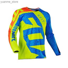 Cycling Shirts Tops 2022 New Customise Team Motorcycle Moto Cross Jersey Enduro Maillot Hombre DH BMX MX Cycling Downhill Jersey Hpit Y240410