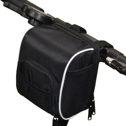 Bicycle Handlebar Bag Electric Scooter Bag Bike Basket MTB Front Frame Pannier Large Cycling Organiser Pouch Bike Accessories