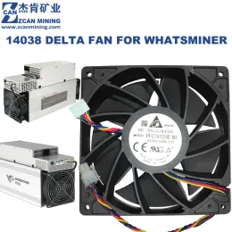 Chain/Miner 140x140x38mm PFC1412HE00 DC12V 9.00A Delta Fan 2*2pin/6Pin 7500RPM For Whatsminer Cooling Fan For M1 D1 D3 M20 M21 M30 M31 M50