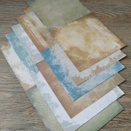 Aged Paper Patterned Scrapbooking Paper Pack Handmade Craft Background Pad Single-side Printed