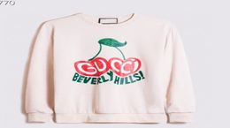 Autumn and winter all cotton men039s and women039s sweater super high quality round neck two peach hearts Beverly Hills digi2170098