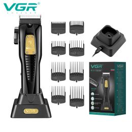 Trimmers VGR Hair Trimmer Professional Hair Clipper Barber Hair Cutting Machine Multispeed Adjustable Clippers with Charging Base V651