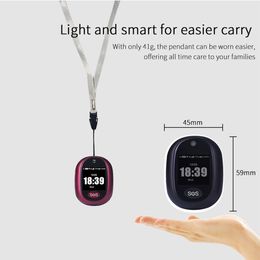 VJOYCAR Smart Watch Pendant 4G SOS Alarm 1.3 Inch Screen GPS Tracker Watch Necklace Photo Tacking Heathy Momitoring for Elder