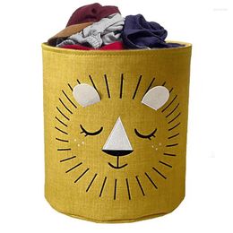 Laundry Bags Boys Hamper Folding Basket With Handle Clothes Toy Storage Household Sundries Organiser