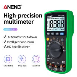 ANENG AN870 Digital Multimeter 19999 Counts profissional transistor electrical tester 600v multi volt esrmeter lead set