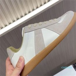 Designer Shoes Replicaing MM Cut Out Casual Shoes Casual Maison Mens Trainers Orange Zapatos Running White