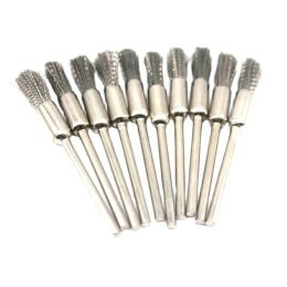 50PCS Bristle Brush Brass Wire Wheel Brushes for Dremel Accessories 2.35mm Shank Drill Rotary Tools