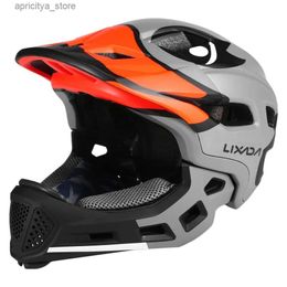 Cycling Helmets Lixada 14 Vents Full Face Helmet Kids Detachab Helmets Cycling Outdoor Sports Safety Helmet for Children Skateboarding Rolr L48