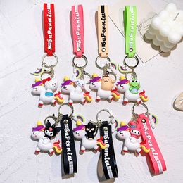 Fashion Cartoon Movie Character Keychain Rubber And Key Ring For Backpack Jewellery Keychain 083732