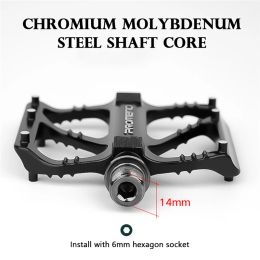 MTB Cycling Ultralight 3 Bearings Pedal Bicycle Anti-slip Cleats Platfrom Pedals Quick Release Aluminum Alloy Bike Accessories