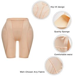 Booty Gains Butt Lifter Padded Panties Shapewear for Women Low Waist Hip Enhancer Shorts Cross-dresser Fake Ass Big Buttock Pads