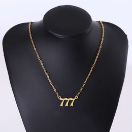 womens jewellery designer fashion new gold stainless steel cross necklace 777 luxury popular trend versatile necklace