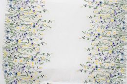 LASUI 2yards/1lot flower embroidery mesh fabric multicolour wide 150cm breathable for DIY handmade accessroies dressQ011#