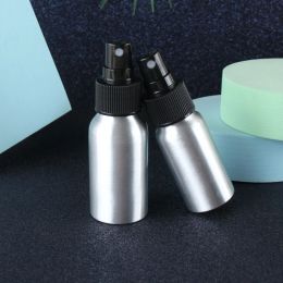 30/50/100ML Aluminum Spray Bottle Refillable Perfume Portable Empty Container Travel Cosmetic Sprayer Atomizer Silver