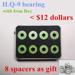 16 pieces Inline Skates Bearing Durable ILQ-9 Pro Dual Line Roller Skate Shoes Skateboard High Speed Skating 608 Box Case Spacer