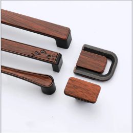 Wooden Cabinet Knobs and Handles Kitchen Handles Zinc Alloy Cupboard Pulls Drawer Knobs Handles for Furniture