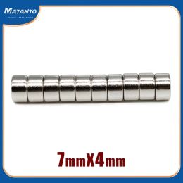 20/50/100/200/300PCS 7x4 mm Disc Search Magnet 7mmx4mm Permanent Small Round Magnet 7x4mm Neodymium Magnet Strong 7*4 mm N35