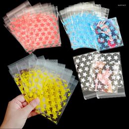 Gift Wrap 1000pcs Transparent Star Jewelry Self-adhesive Bags Card Po Accessories Storage Cellophane Candy Pouch Wholesale