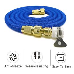 High Pressure Washer Garden Water Hose With Metal Nozzle Gun Lightweight Wear-Resistant Expandable Magic Hose Pipe Garden Tools