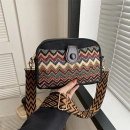 Totes Women's Ethnic Canvas Crossbody Bag Ladies Luxury Designer Large Capacity Handbags Purse Female Casual Shoulder Shell Bags