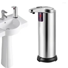 Liquid Soap Dispenser Automatic Dispensers Steel Kitchen Metal Lotion Bottle Touchless Bathroom Smart Foam Machine 280ml Infrared